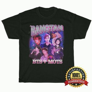 Bangtan BTS Love MOTS Black Unisex T-Shirt, BTS Short Sleeves, Gift For Army